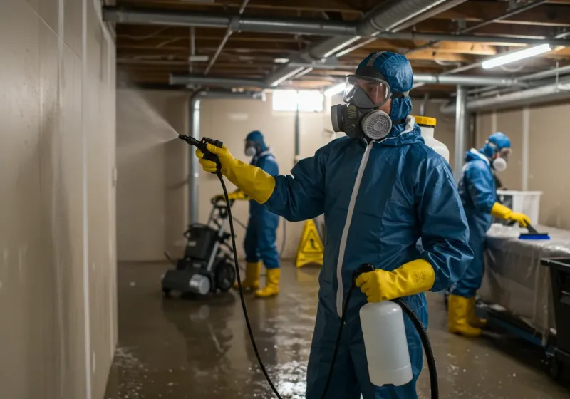 Basement Sanitization and Antimicrobial Treatment process in Quanah, TX